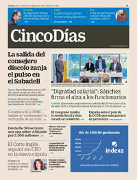 Portada Cinco Días 2025-11-28