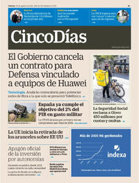 Portada Cinco Días 2025-08-29