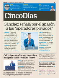 Portada Cinco Días 2025-04-30