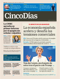Portada Cinco Días 2025-07-30