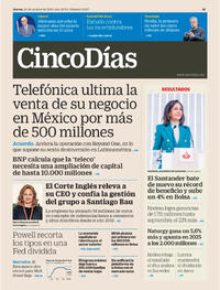 Portada Cinco Días 2025-10-30