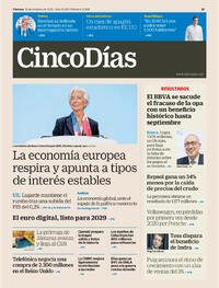 Portada Cinco Días 2025-10-31