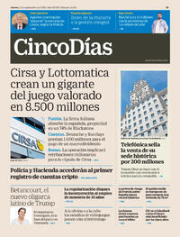 Portada Cinco Días 2026-09-03