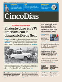 Portada Cinco Días 2026-09-04