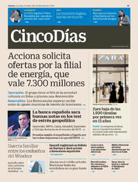 Portada periódico Cinco Días