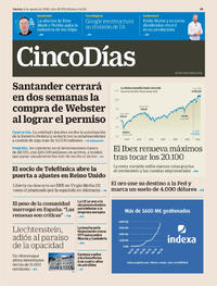 Portada periódico Cinco Días