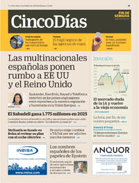 Portada Cinco Días 2026-02-07