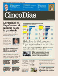 Portada Cinco Días 2026-09-08