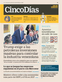 Portada Cinco Días 2026-01-10
