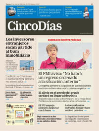 Portada Cinco Días 2026-04-10