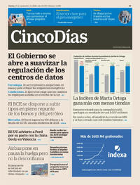 Portada Cinco Días 2026-09-10