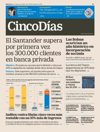Portada Cinco Días 2026-08-12