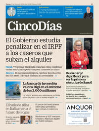 Portada Cinco Días 2026-02-13