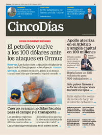 Portada Cinco Días 2026-03-13