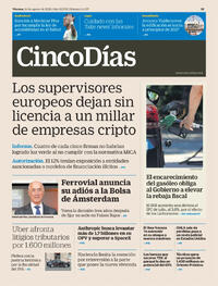 Portada Cinco Días 2026-08-14