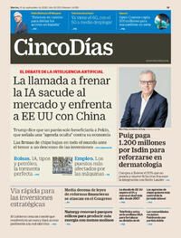 Portada periódico Cinco Días