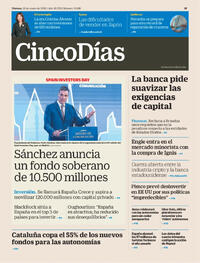 Portada Cinco Días 2026-01-16