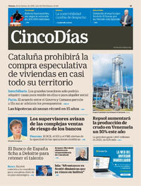 Portada Cinco Días 2026-02-20