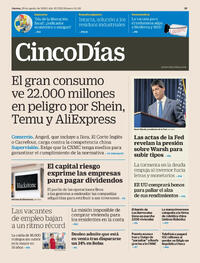 Portada Cinco Días 2026-08-20