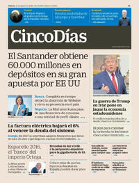 Portada Cinco Días 2026-08-21