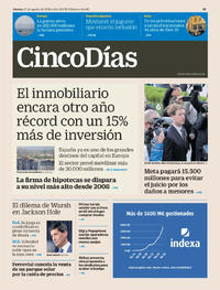 Portada Cinco Días 2026-08-27