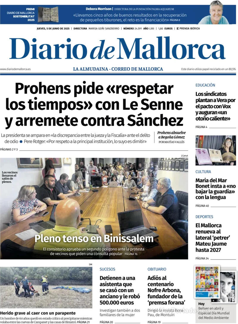Portada El Periódico Aragón 2025-06-05