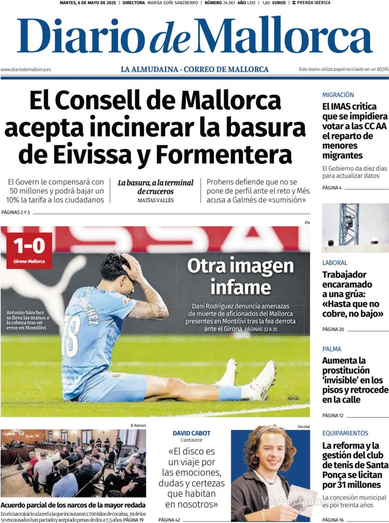Portada El Periódico Aragón 2025-05-06