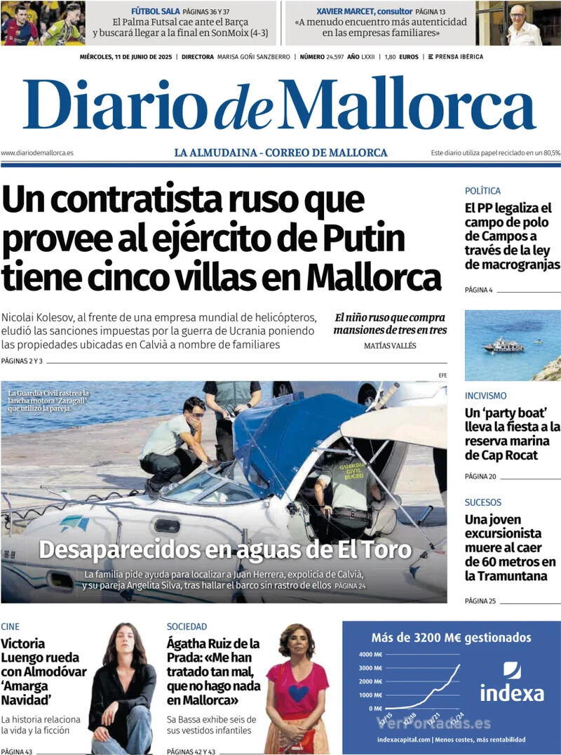 Portada El Periódico Aragón 2025-06-11