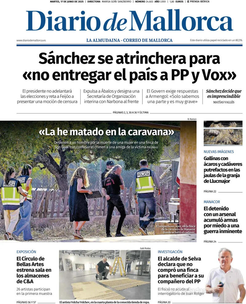 Portada El Periódico Aragón 2025-06-17