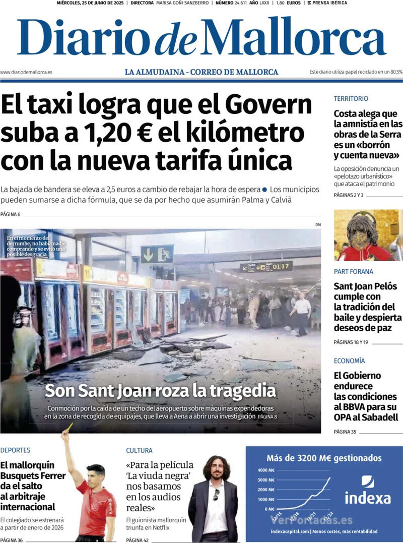 Portada El Periódico Aragón 2025-06-25