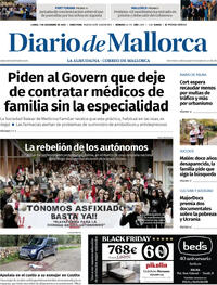 Portada Diario de Mallorca 2025-12-01