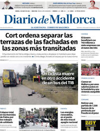 Portada periódico Diario de Mallorca