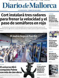 Portada periódico Diario de Mallorca