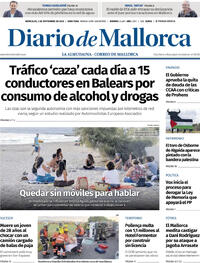 Portada Diario de Mallorca 2025-09-03
