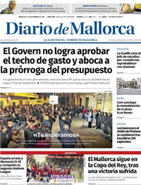 Portada Diario de Mallorca 2025-12-03