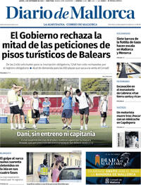 Portada Diario de Mallorca 2025-09-04