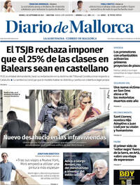 Portada Diario de Mallorca 2025-09-05