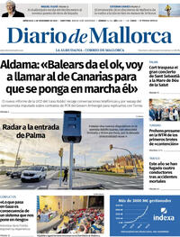 Portada Diario de Mallorca 2025-11-05