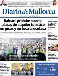 Portada periódico Diario de Mallorca