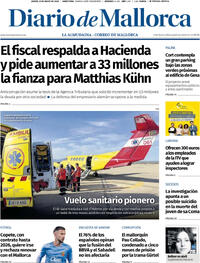 Portada periódico Diario de Mallorca