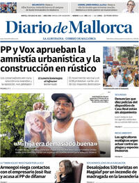 Portada periódico Diario de Mallorca