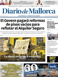 Portada Diario de Mallorca 2025-08-08