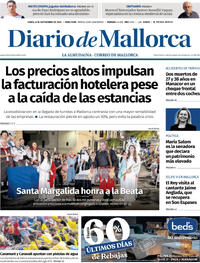 Portada Diario de Mallorca 2025-09-08