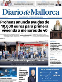 Portada Diario de Mallorca 2025-10-08