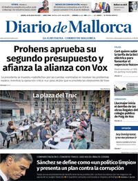 Portada Diario de Mallorca 2025-07-10