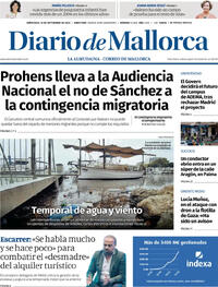 Portada Diario de Mallorca 2025-09-10