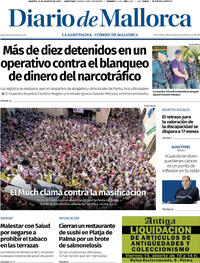 Portada Diario de Mallorca 2025-08-12