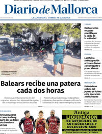 Portada periódico Diario de Mallorca