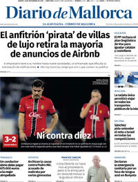 Portada Diario de Mallorca 2025-09-16