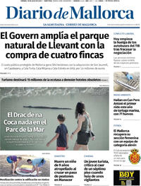 Portada Diario de Mallorca 2025-07-18